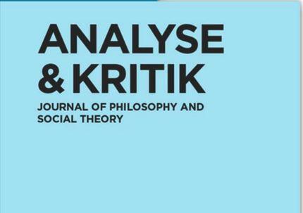 Analyse and Kritik Cover